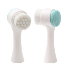 Portable Double Side Silicone Face Massage Manual Home Touch Beauty Facial Cleansing Brush